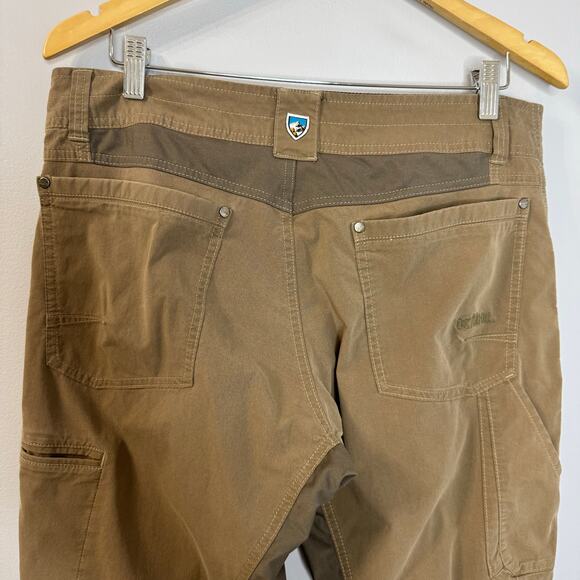 Kuhl Radikl Pants Mens 34x32 Tan Classic Fit Outdoors Hiking Stretch - Picture 6 of 12